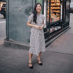 Leopard midi dress